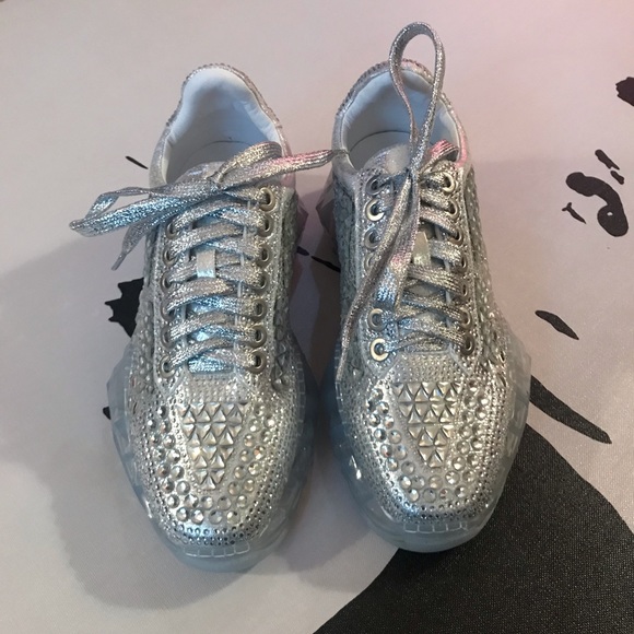 Rhinestone Glitter Women’s Sneakers - Picture 1 of 5